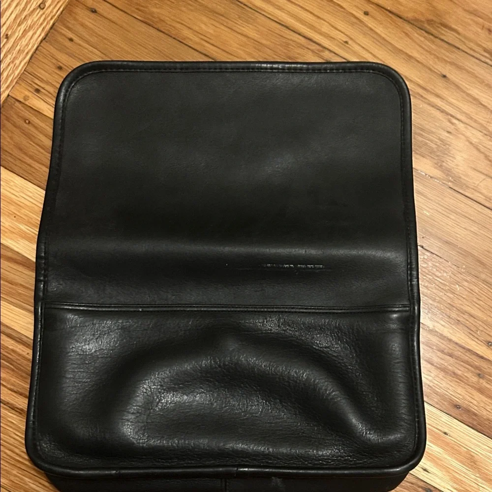 Coach Black Leather Men's or Women’s Clutch Wallet Vintage - Picture 3 of 13